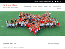 Tablet Screenshot of hockeyslavia.cz